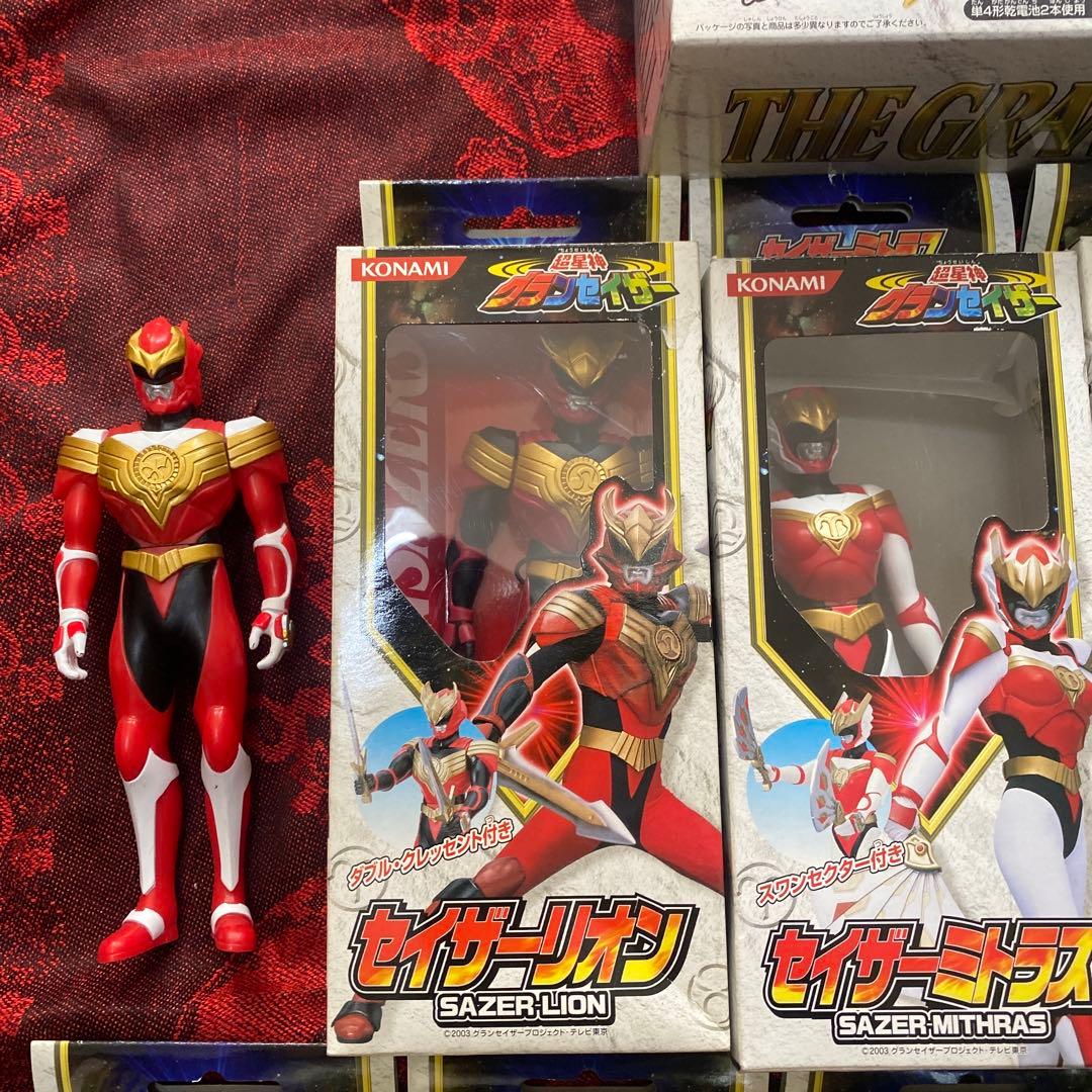稀少品 超星神グランセイザー コナミ ソフビ 箱あり まとめ売り
