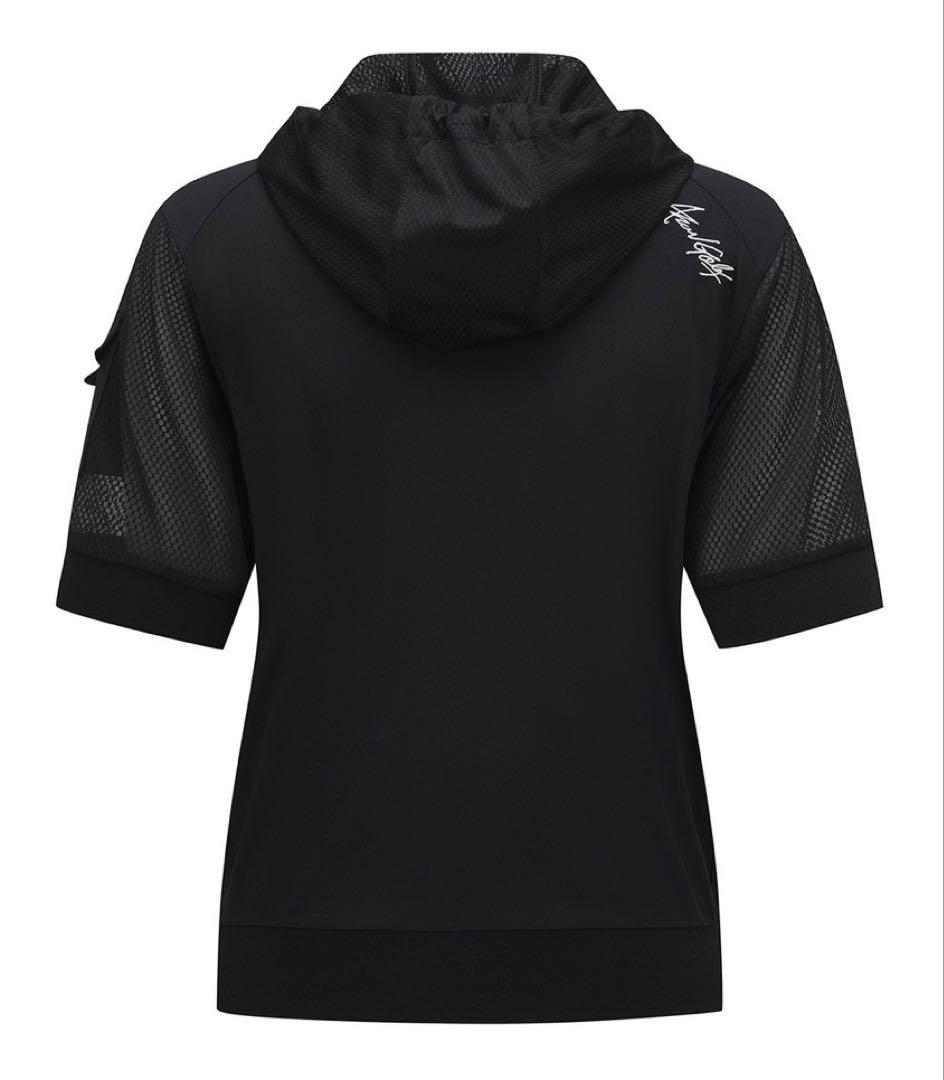 ☆ANEW GOLF☆ HOODY POCKET SHORT T-SHIRT