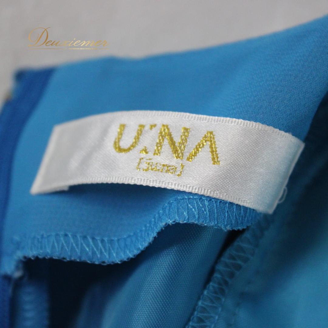 【美品 社交ダンス衣装】上下セット レッスンウェア パーティー U:NA 水色