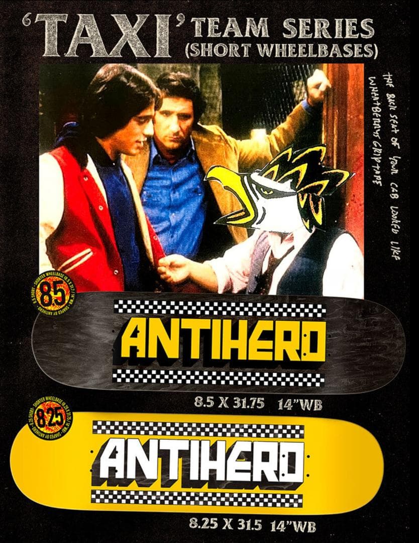 【新品送料込】ANTIHERO 8.5\" スケートボードデッキ