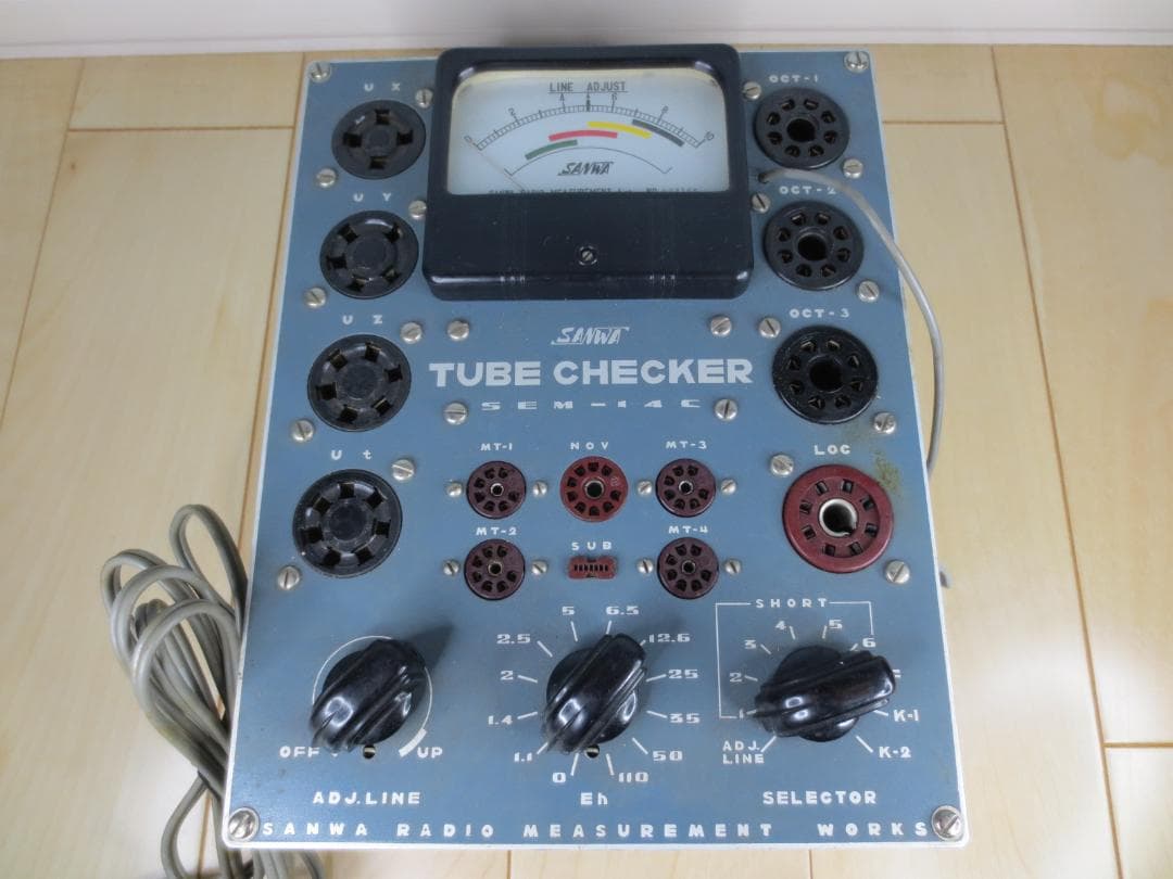 真空管試験機★TUBE CHECKER★SEM-14C/SANWA RADIO