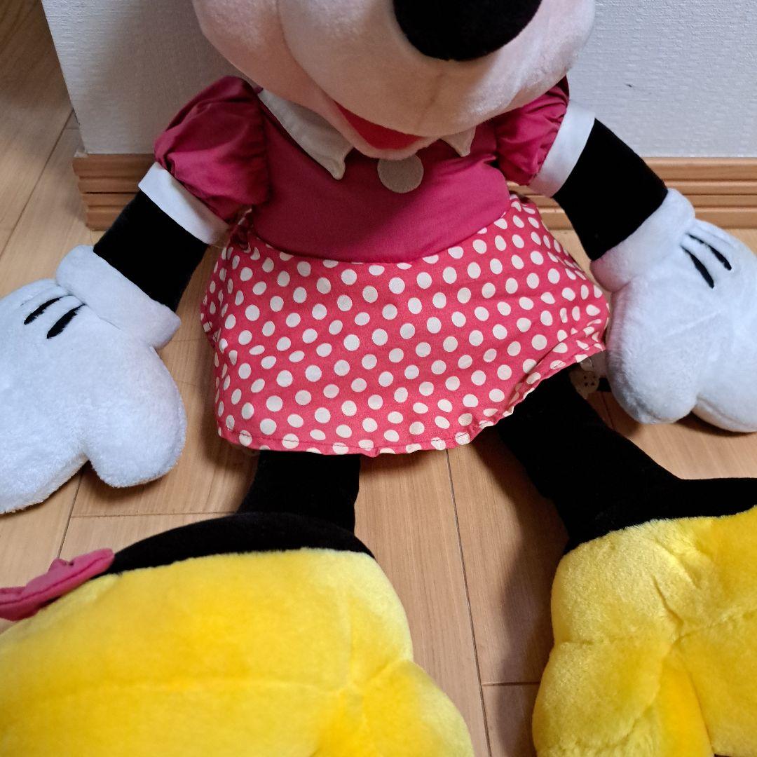 ミニーマウス&ミッキーマウス ぬいぐるみ 約60cm