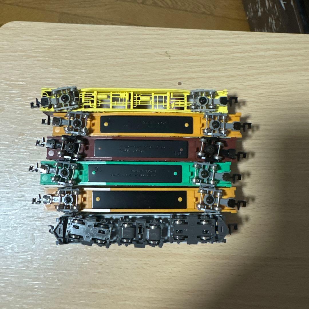 Nゲージ 貨物列車セット 機関車付き ジャンク扱い。