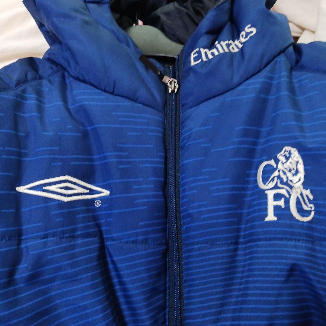 Chelsea FC Umbro ベンチコート ネイビー アンブロLブルー