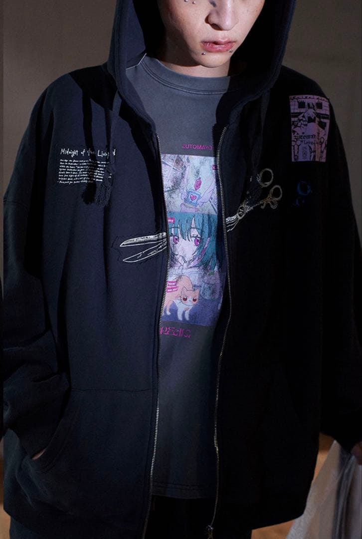 Lサイズ ずっと真夜中でいいのに。 フルジップパーカー