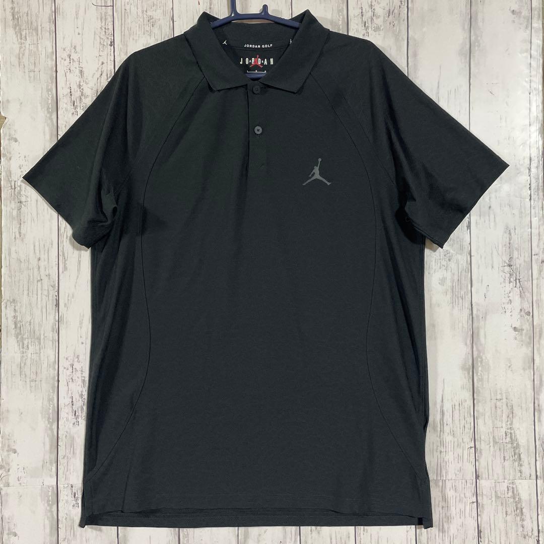 NIKE JORDAN GOLF メンズ　半袖ポロシャツ　L ブラック
