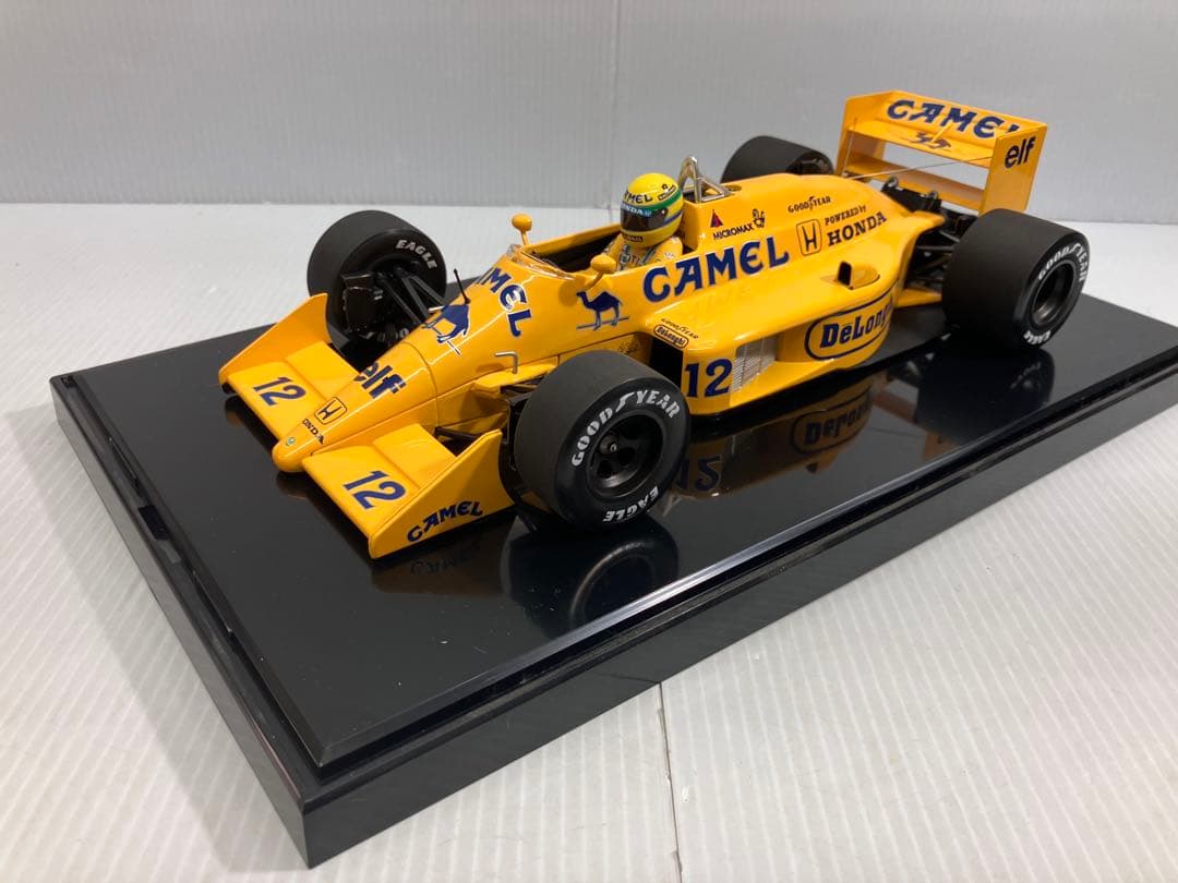 【タバコロゴ】ミニチャンプス 1/18 ロータスホンダ 99T A.セナ 美品