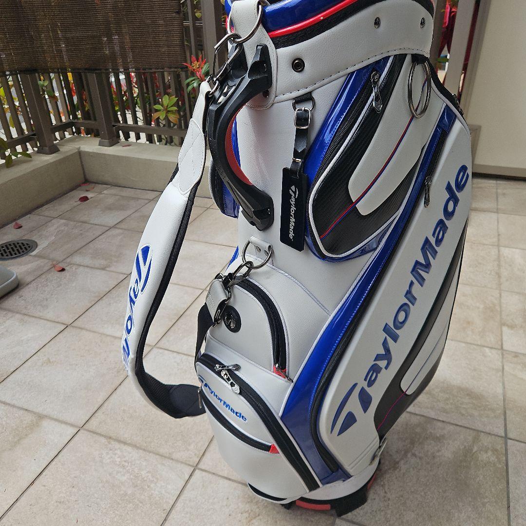 TaylorMade テーラーメイド キャディバッグ ホワイト/ブルー/レッド