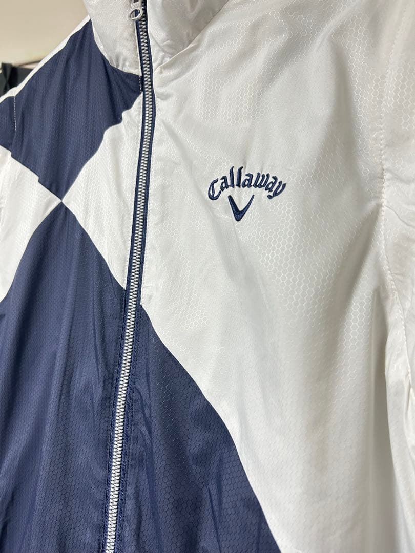 Callaway ゴルフジャケット ホワイト/ネイビー