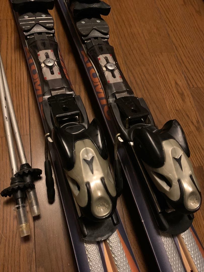 スキー ATOMIC m2tron 161 + LEKI DEMO CARBON PRO