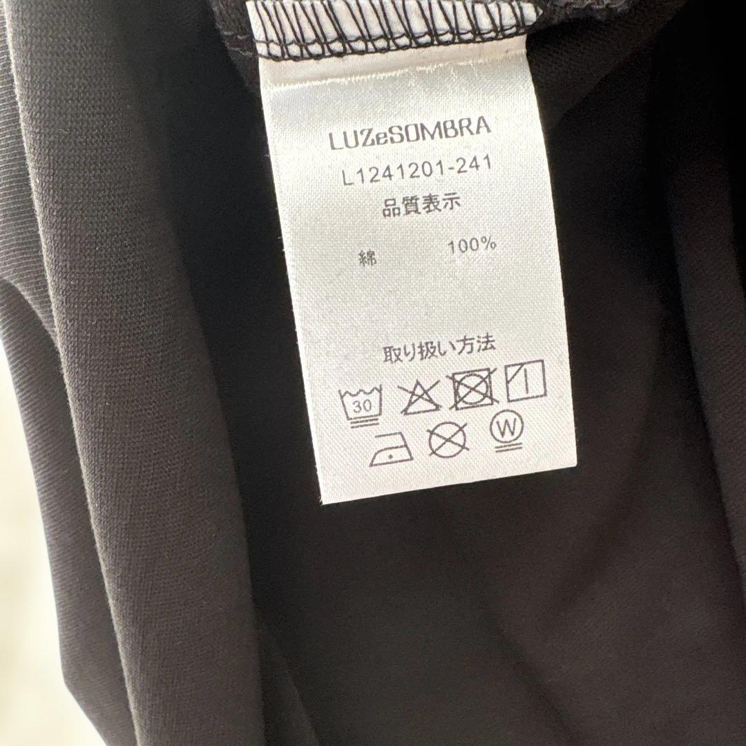 コットン7分袖Tシャツ　Luz e Sombra L ブラック　ルースイソンブラ