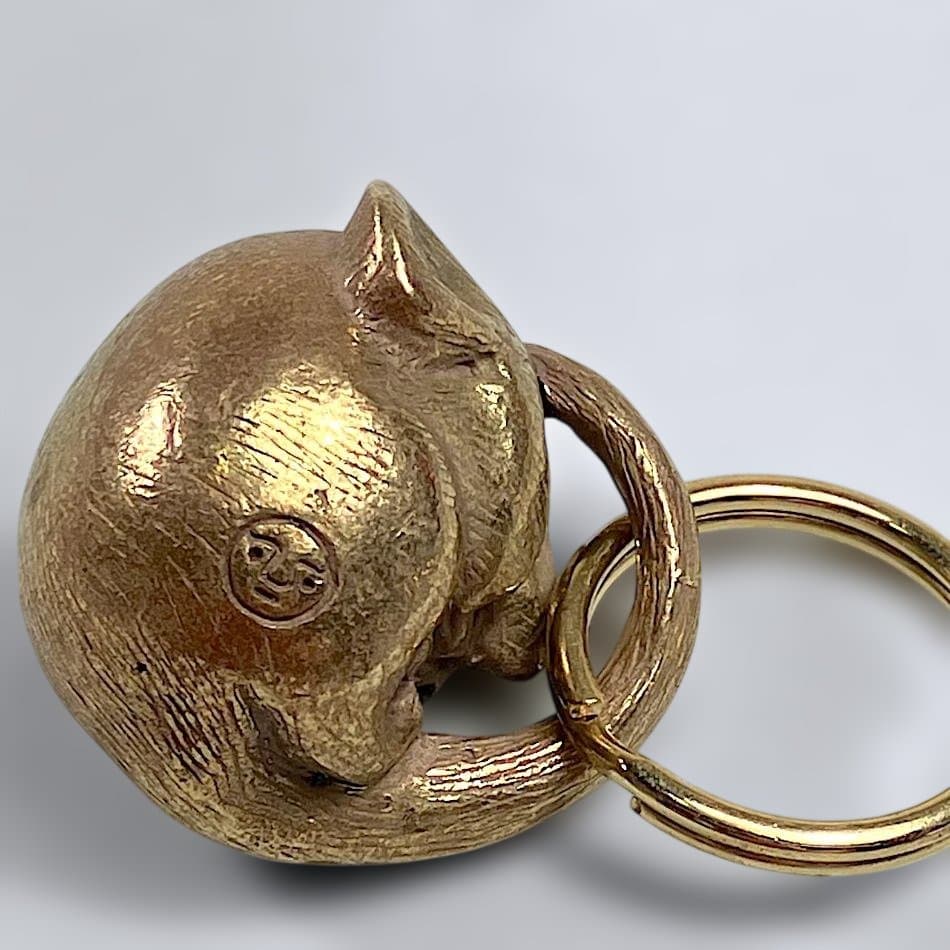 Tender Co. Brass Dormouse キーリング