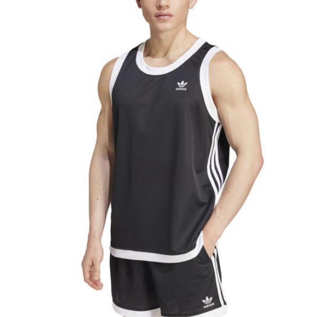 XL ADIDASタンクトップ即完売黒ブラック新品バスケ　ブラック