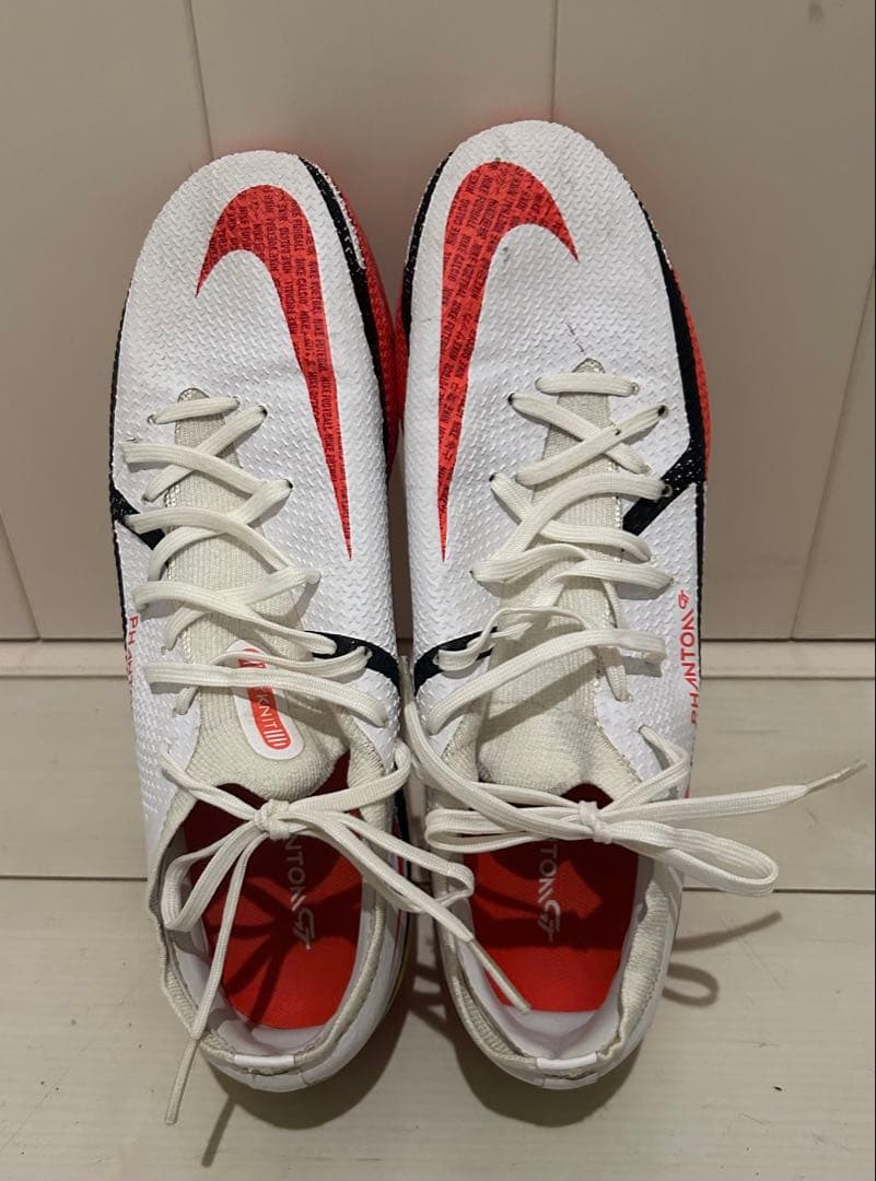 Nike Phantom サッカーシューズ ホワイト/レッド/26.5cm