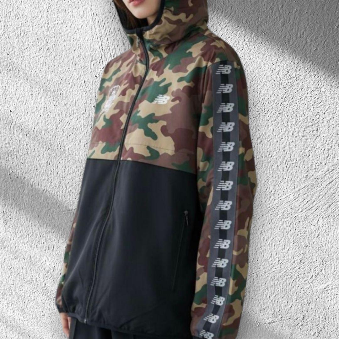 美品 FC岐阜 カモ柄 アンセムジャケット ニューバランス