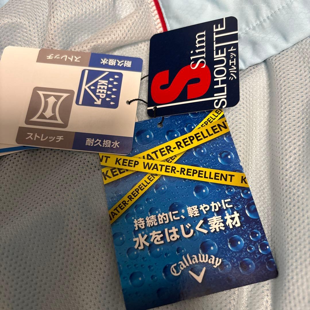 新品、未使用。 Callaway 2WAY水色 フルジップブルゾン Mサイズ