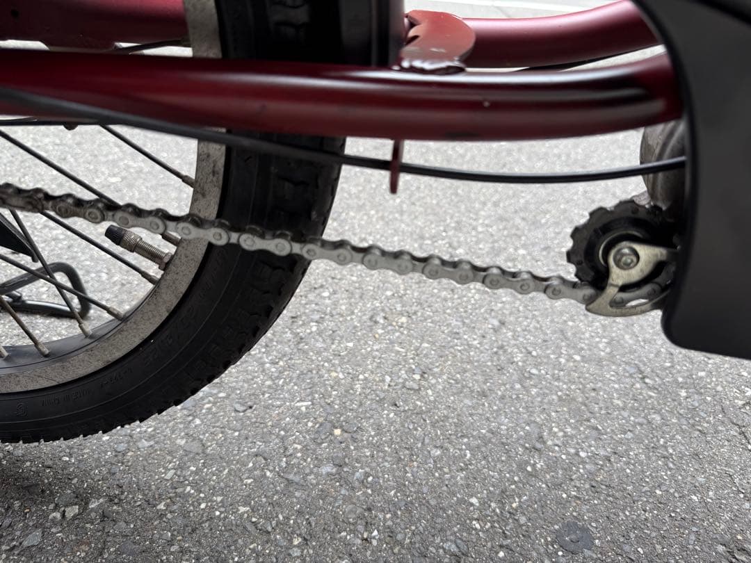 子供乗せ　パナソニック 電動アシスト自転車 赤 チャイルドシート付き