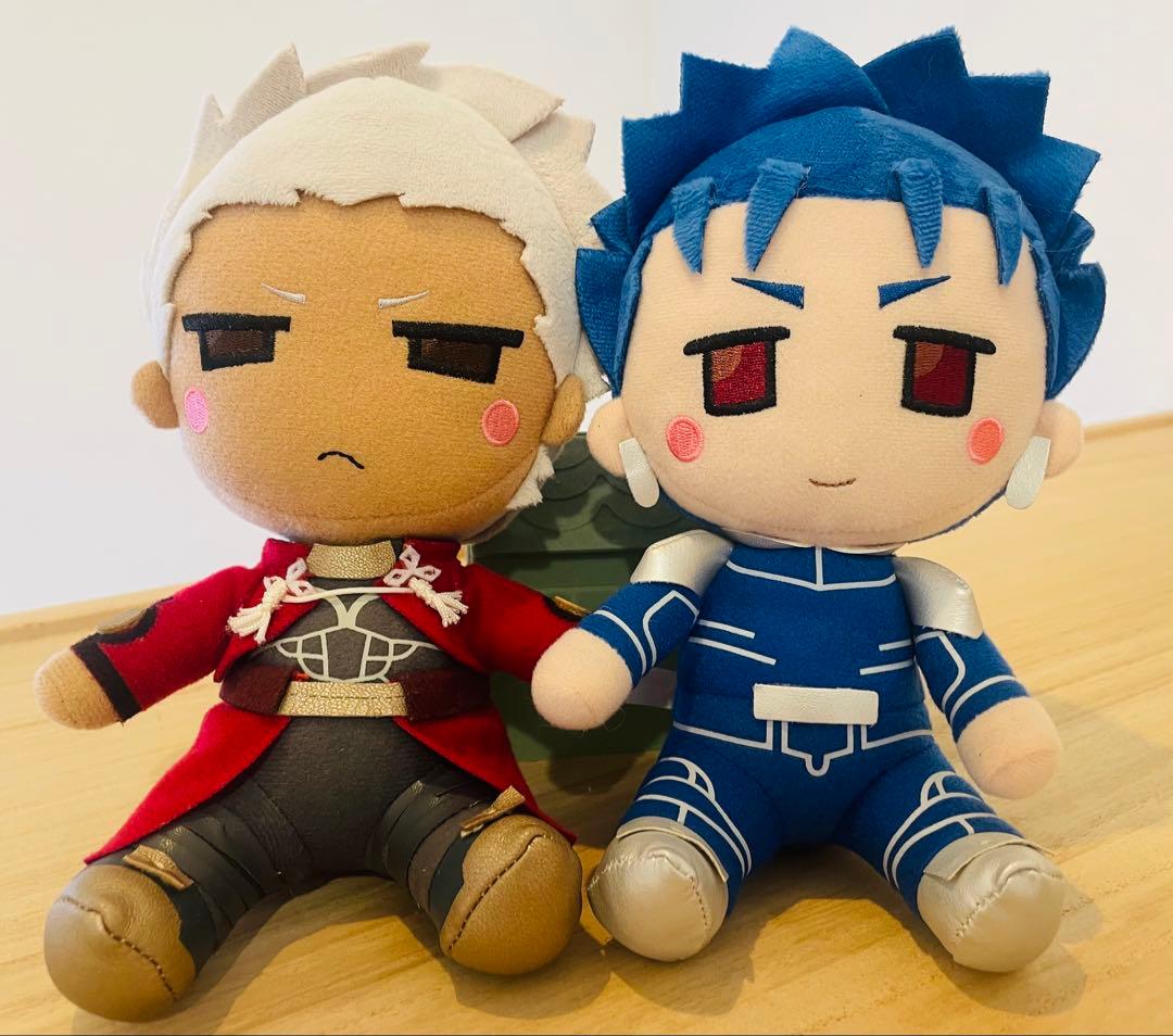 15点　マルイコラボ　ぬいぐるみ　クー・フーリン　エミヤ　ギルガメッシュ