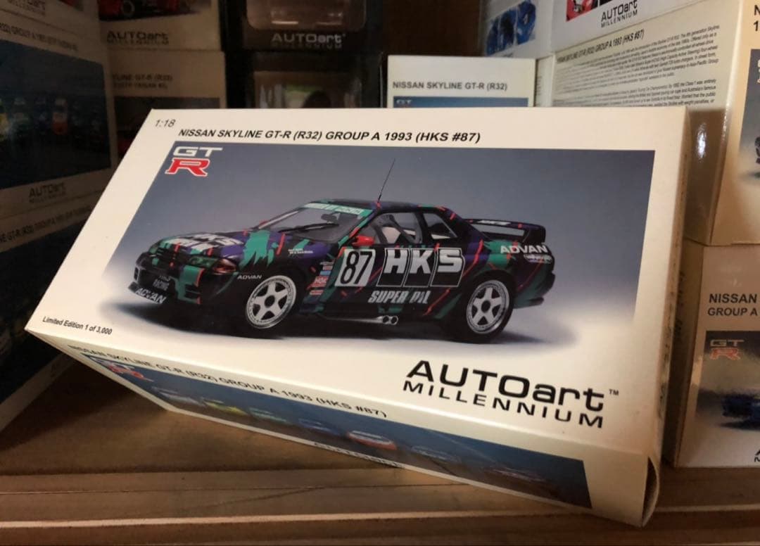 レア 新品 Aa オートアート 1/18 R32 Gr.A HKS グループA