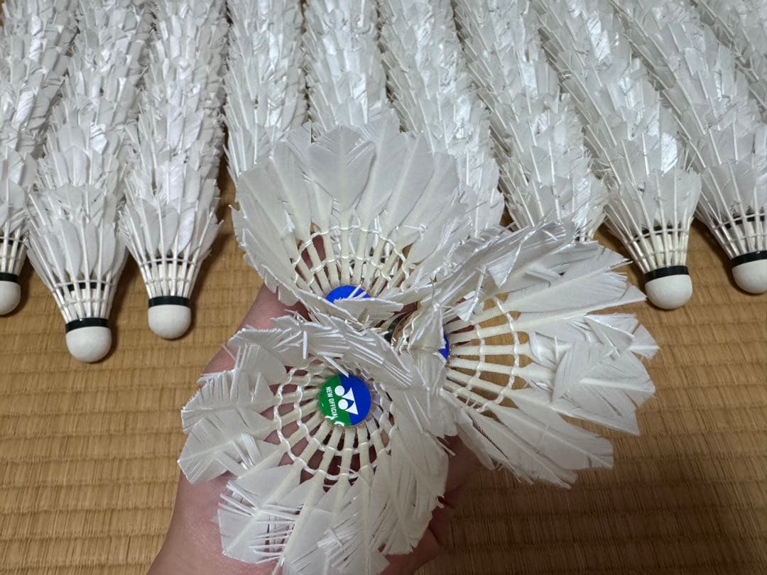 mihiko 使用済みバドミントンシャトル120個 ⑩と⑺