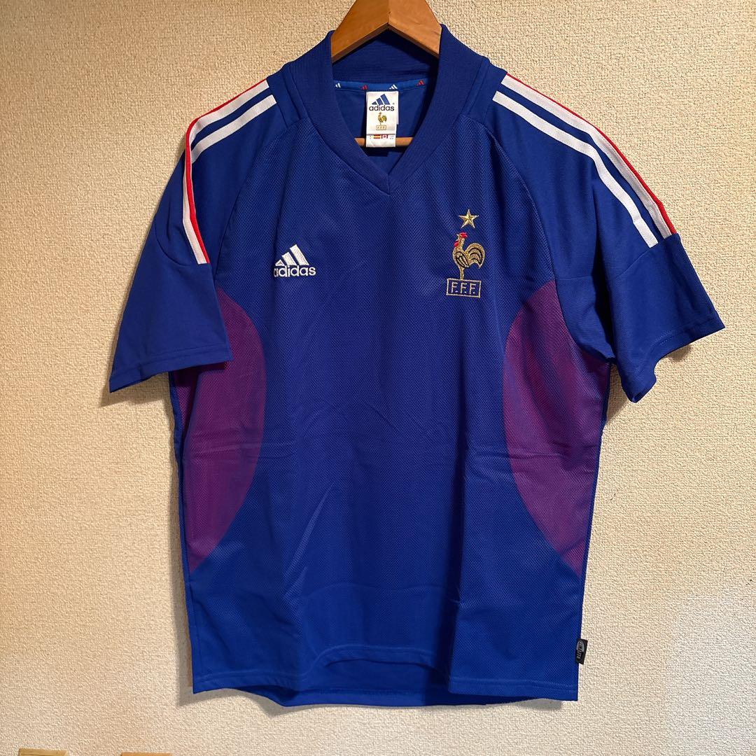 フランス代表　2002 サッカーw杯ホームユニフォーム　10ジダン O
