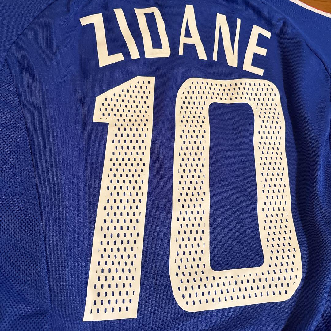 フランス代表　2002 サッカーw杯ホームユニフォーム　10ジダン O