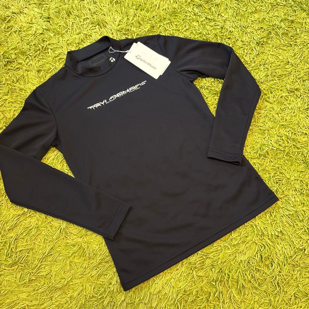 【TaylorMade】S 新品✨秋ゴルフ　ロゴモックネックトップス ロゴ入り