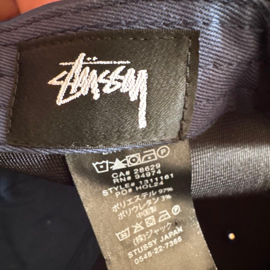 超セール中‼️Stussy キャップ ネイビーキャップ 帽子 古着