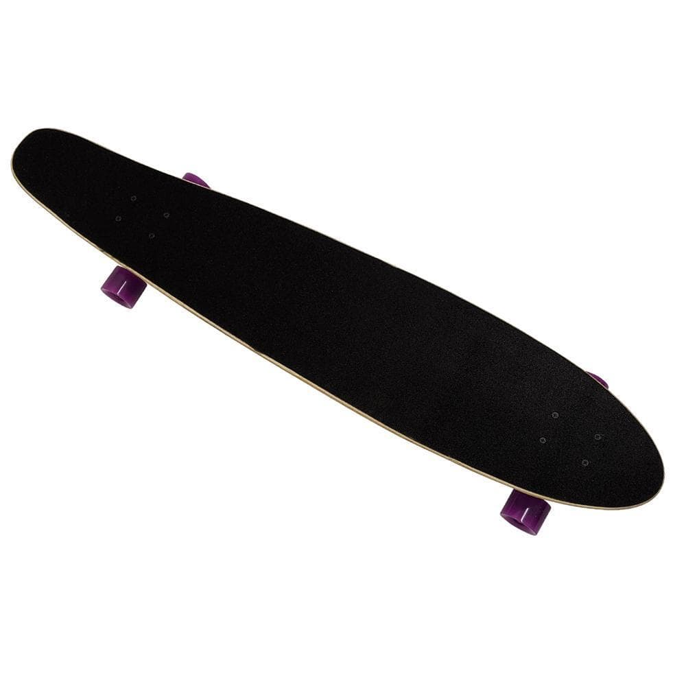 ロングスケートボード スケートボード スケボー ロンスケ SK031 黒/紫