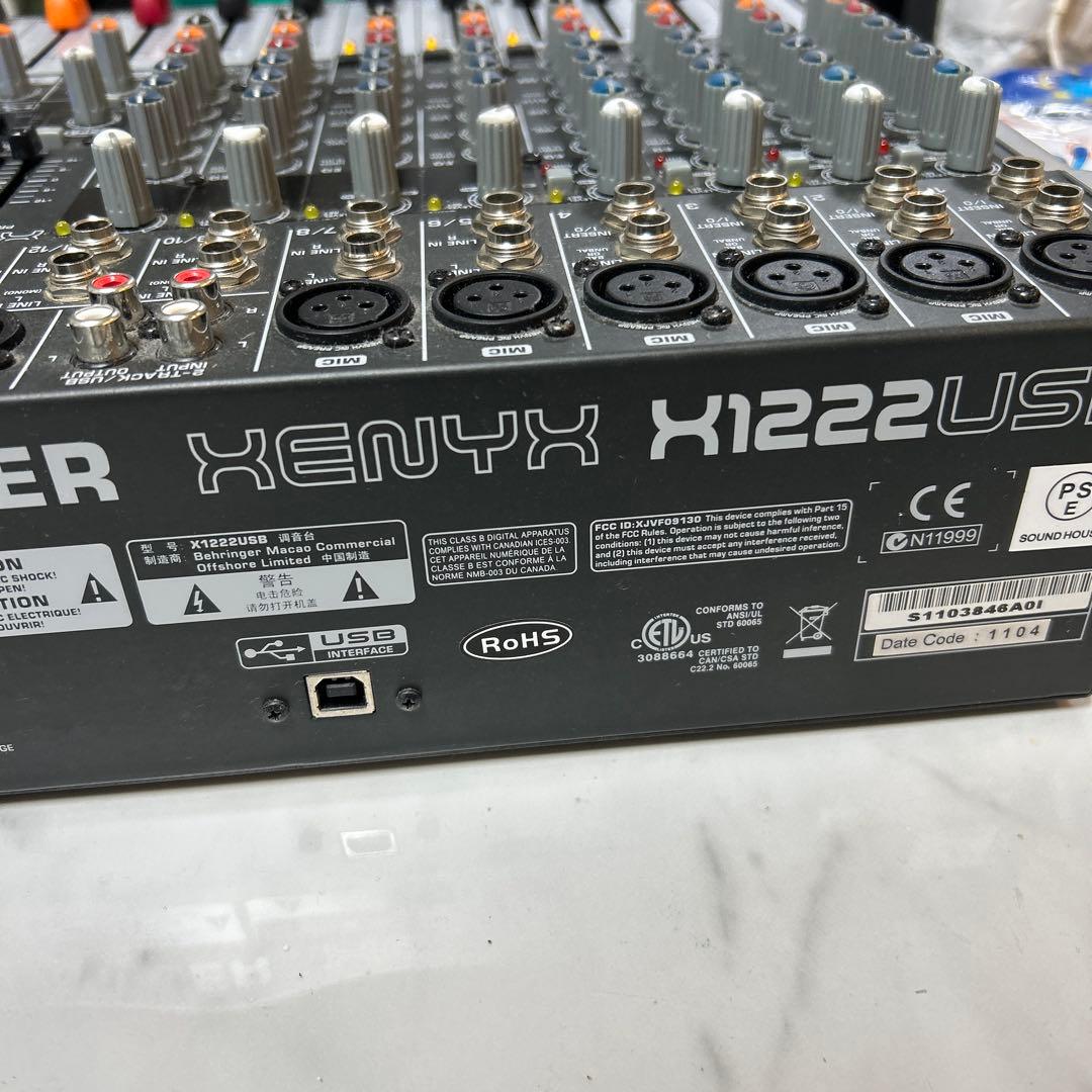 XENYX X1222USB ミキサー 16チャンネル
