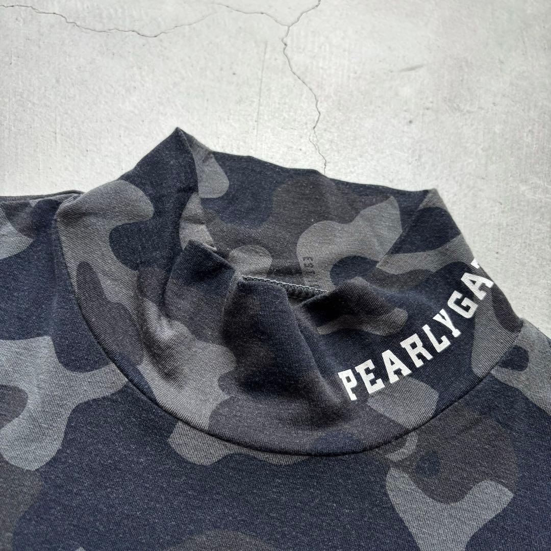 PEARLEY GATES パーリーゲイツ 迷彩柄 モックネック長袖シャツ 5