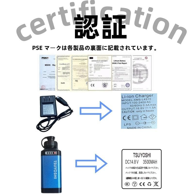 電動リール用リチウムバッテリー 14.8V 青3500mAh ダイワ＆シマノ対応