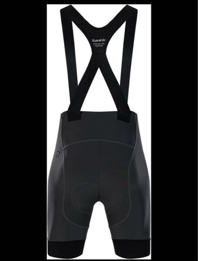 【新品】Santic ビブパンツ M メンズ サイクルパンツ パッド付6時間対応
