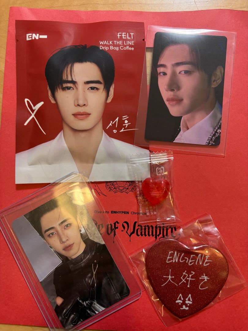 enhypen入場特典 House of Vampire ソンフン　4点