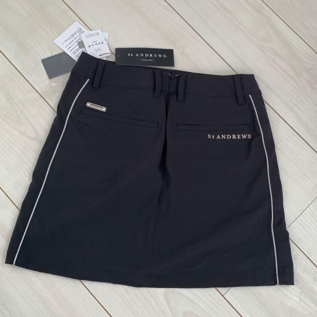 再お値下げ中！STANDREWS メランジェスカート　ブラック　タグ付き未使用