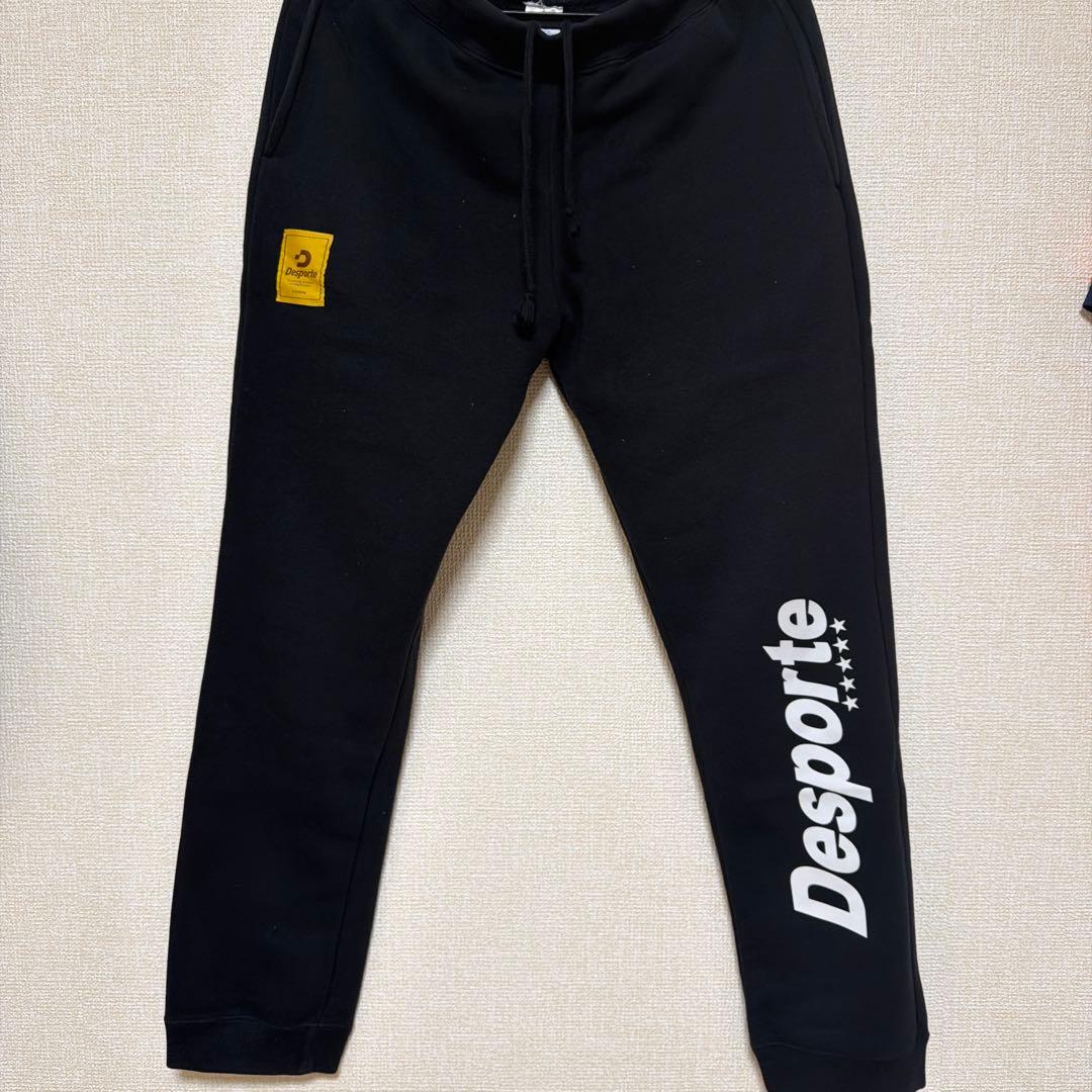 Desporte ブラック パーカー セットアップ 裏起毛