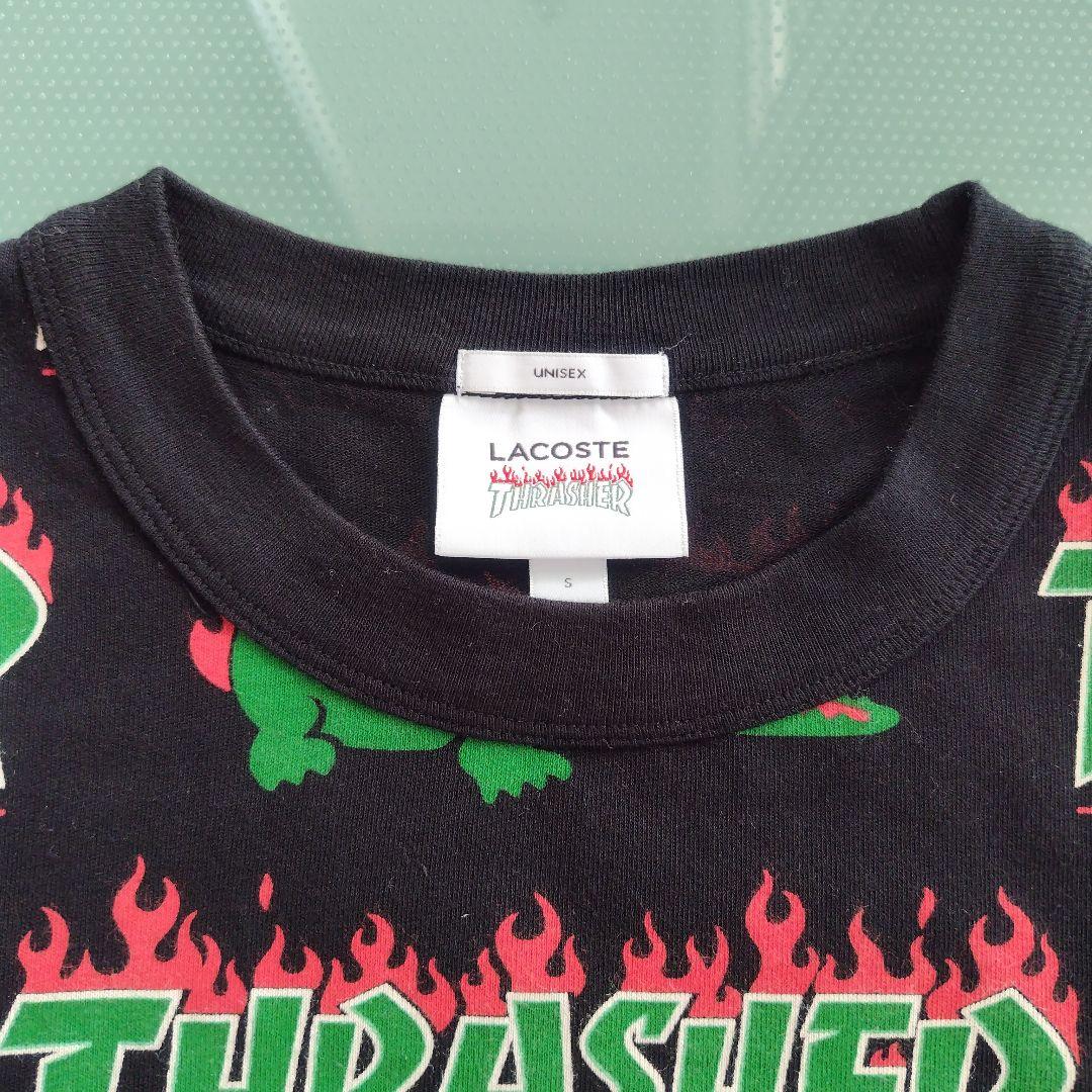 【新品未使用】THRASHER x Lacoste コラボTシャツ S ブラック