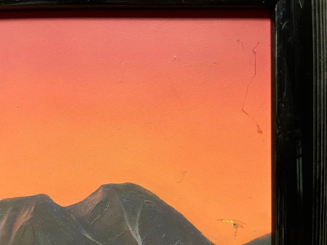 【内野郁夫】油絵「夕影」F10号