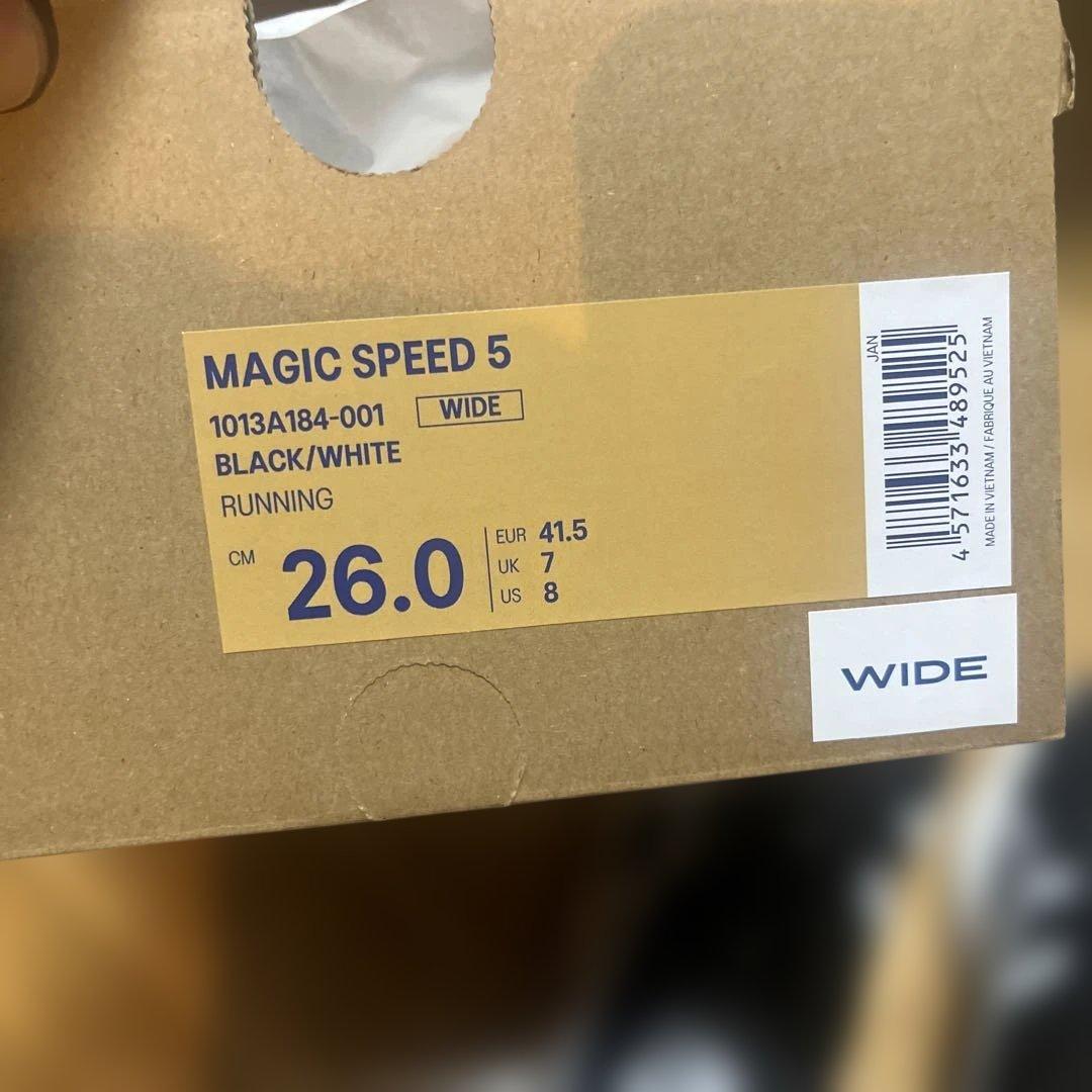 asics マジックスピード5 wide 26.0 cm