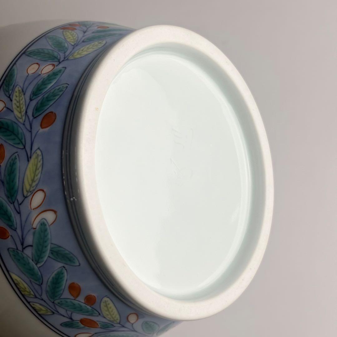 鍋島焼 阪井茂治作 花瓶 花器 共箱 壺 陶磁 花生 飾壺 古美術品