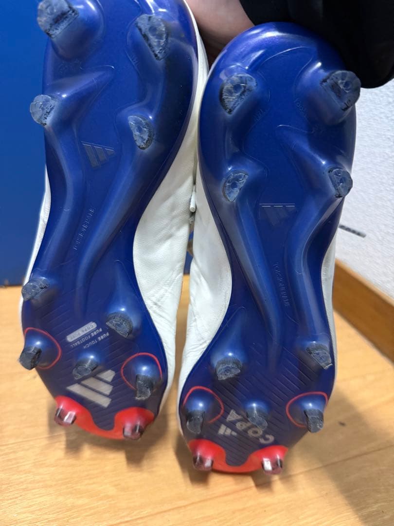 adidas COPA ホワイト/ブルー スパイク