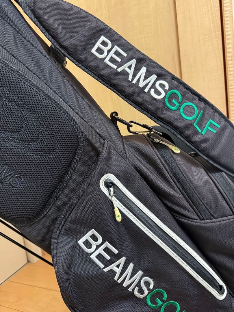 美品★ビームス★スタンドキャディバッグ★ゴルフ★BEAMS★ゴルフバッグ★レア