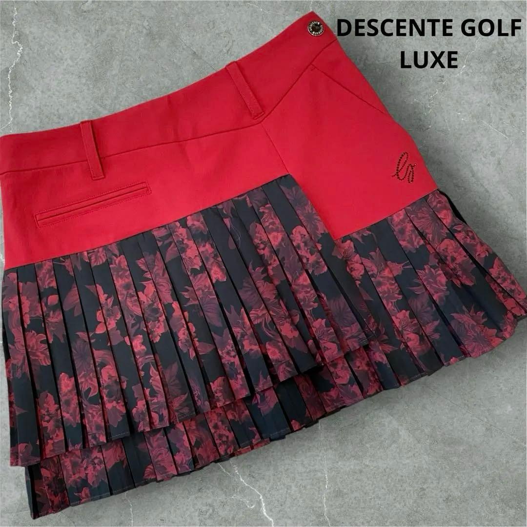 美品！　DESCENTE GOLF LUXE ボックスプリーツスカート　S