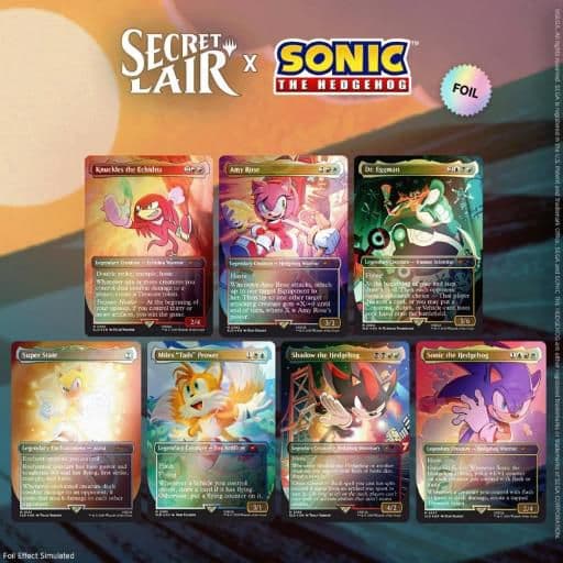 Secret Lair Sonic: Friends ＆ Foes Foil
