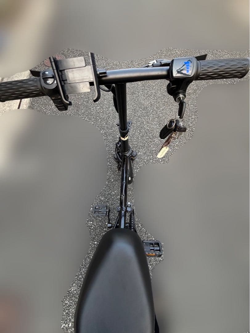 折りたたみ式電動アシスト自転車 黒