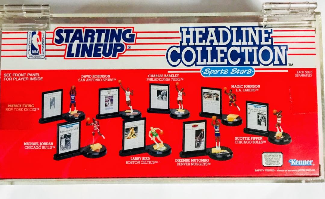 【貴重】8体セット NBA バスケットボールフィギア 1992 Kenner