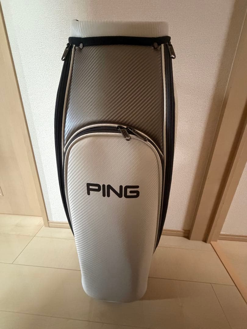 PING キャディバッグ ホワイト ピン