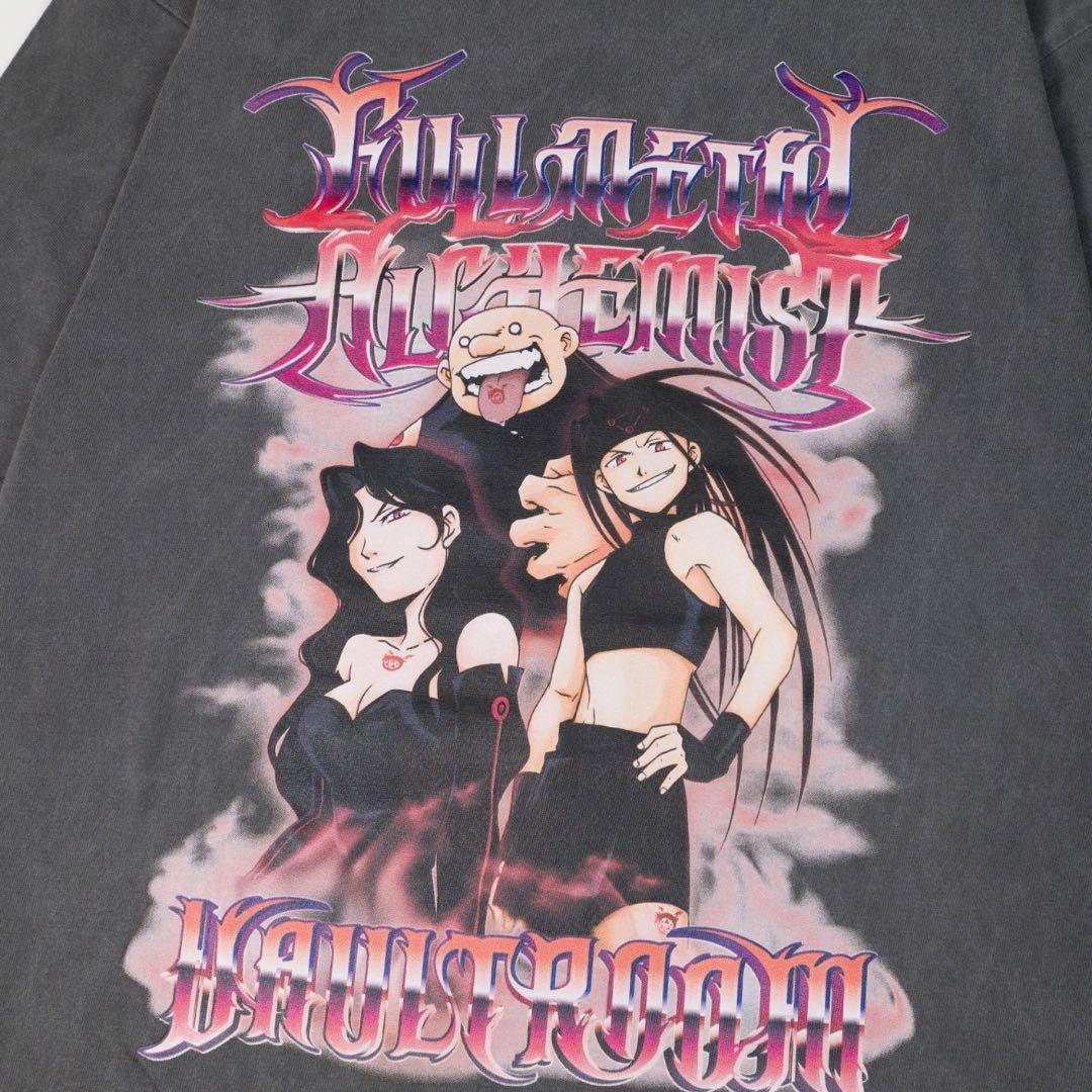 新品 vaultroom 鋼の錬金術師 Tシャツ L ホムンクルス　チャコール