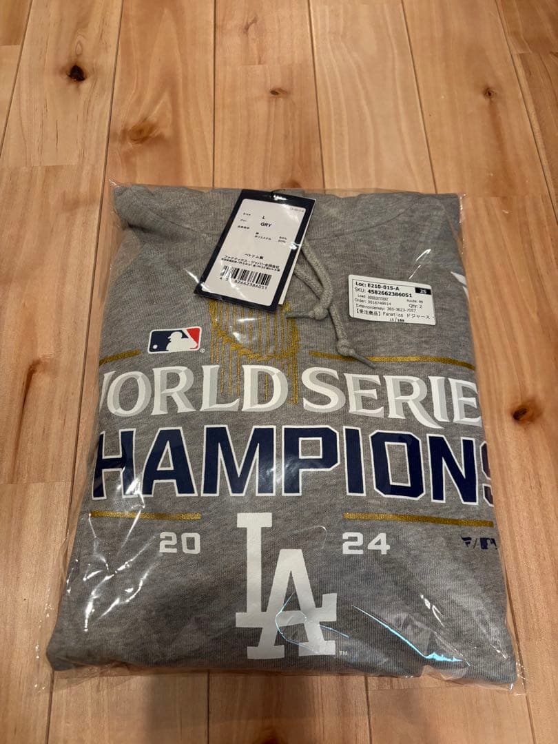 MLB ロサンゼルス・ドジャース フード付きスウェットシャツ L