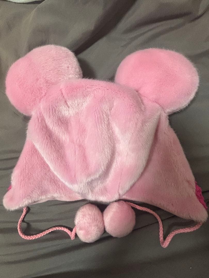 ディズニー ファンキャップ ミニーちゃん ピンク リボン 耳帽子